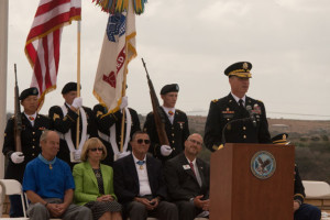 Brig. Gen. Joseph M. Martin told the audience the Medal of Honor “reflects the gratitude of a whole nation – a nation which prospers today because of the loyalty and selfless service of heroes like Sergeant Schroeter.”