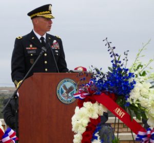 Army Maj. Gen. Joseph M. Martin emphasized the sacrifices made by the families of the men and women serving in the armed forces. They are affected by every duty assignment and every deployment, he said.